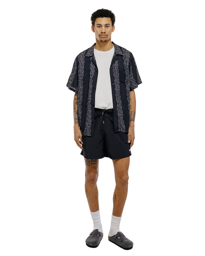 Bather Solid Black Swim Trunk