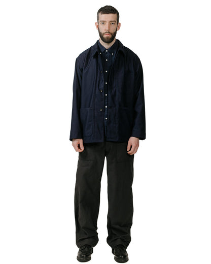 lost & found Beams Plus Beams Plus B.D. Short Sleeve COOLMAX® Linen Navy