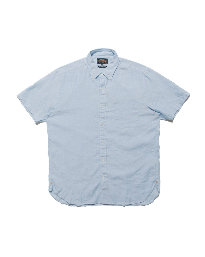 lost & found Beams Plus Beams Plus B.D. Short Sleeve COOLMAX® Linen Sax