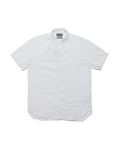 lost & found Beams Plus Beams Plus B.D. Short Sleeve COOLMAX® Linen White