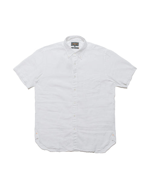 lost & found Beams Plus Beams Plus B.D. Short Sleeve COOLMAX® Linen White