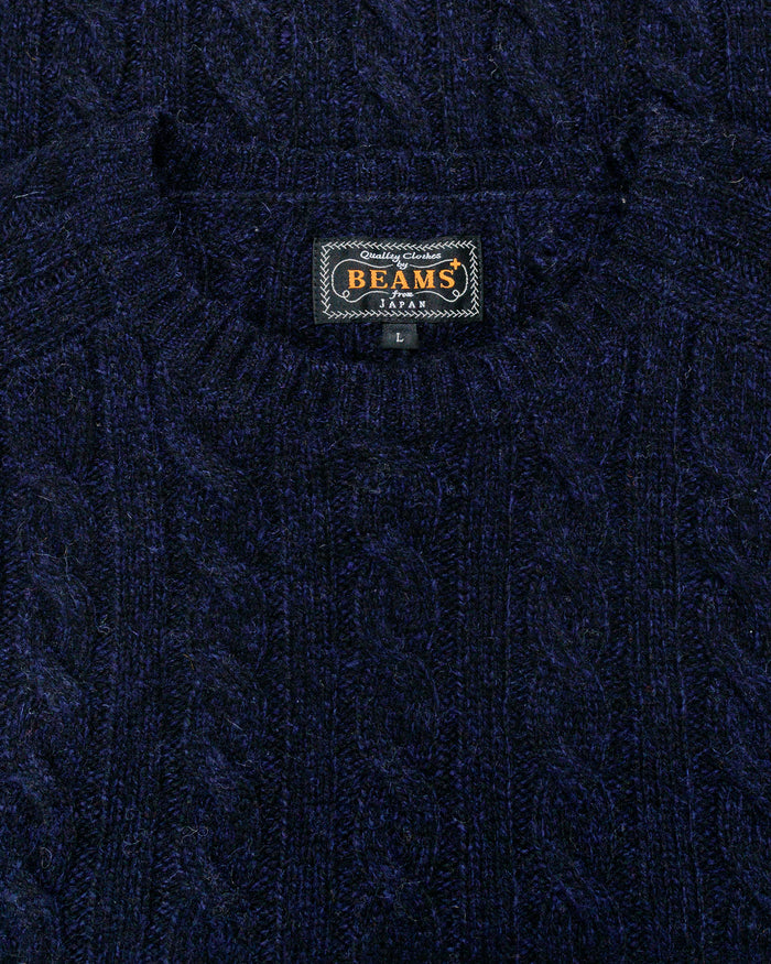 lost & found Beams Plus Beams Plus Cable Crew 5G Navy