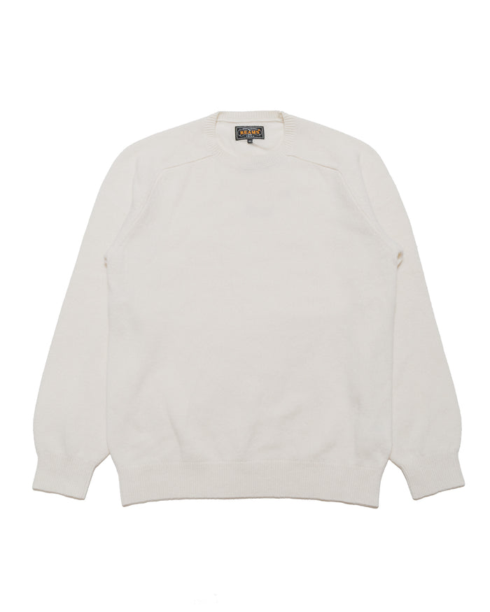 lost & found Beams Plus Beams Plus Crew 9G Off White