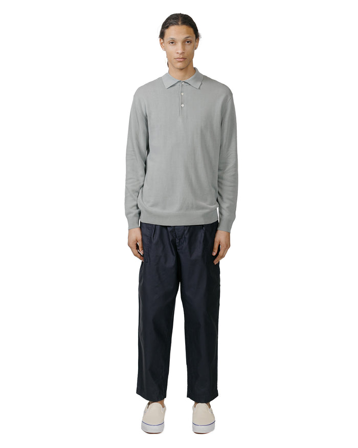 lost & found Beams Plus Beams Plus Knit Polo 12G Ice Blue