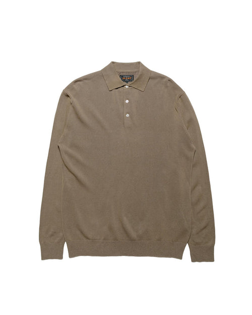 lost & found Beams Plus Beams Plus Knit Polo 12G Mocha