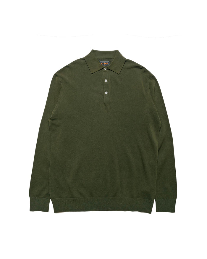 lost & found Beams Plus Beams Plus Knit Polo 12G Olive