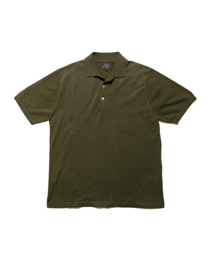 lost & found Beams Plus Beams Plus Knit Polo Solid 12G Green