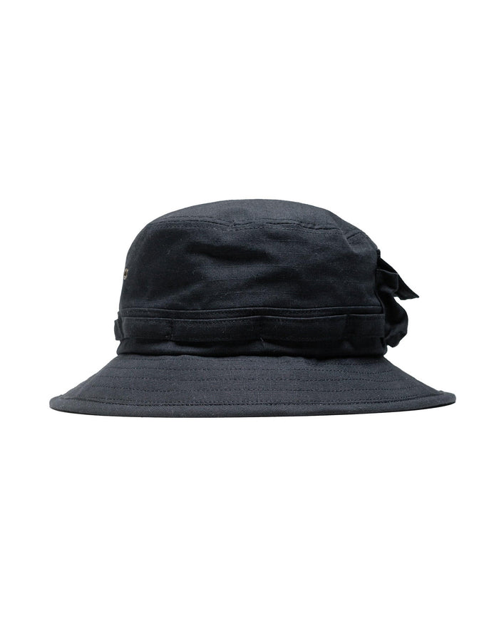 lost & found Beams Plus Beams Plus Lost & Found MIL Jungle Hat Cotton Ripstop Black