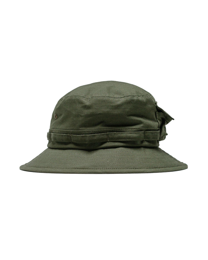 lost & found Beams Plus Beams Plus Lost & Found MIL Jungle Hat Cotton Ripstop Olive