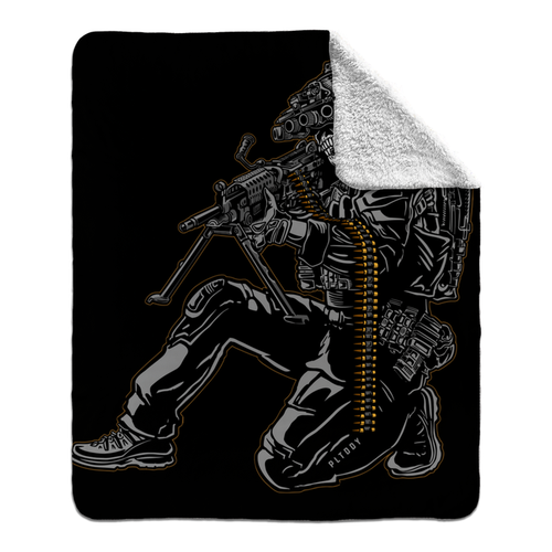 Belt Fed Fleece Blanket