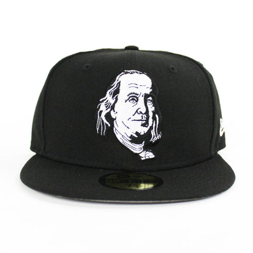 Benjamin Franklin New Era 59fifty Fitted Hat (Black Gray Under Brim)
