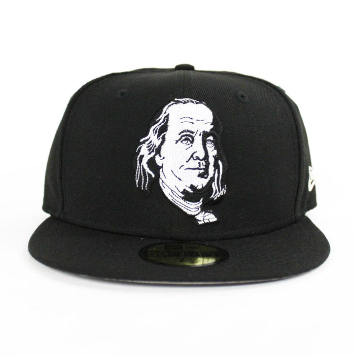 Benjamin Franklin New Era 59fifty Fitted Hat (Black Gray Under Brim)