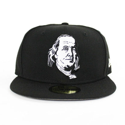 Benjamin Franklin New Era 59fifty Fitted Hat (Black Gray Under Brim)