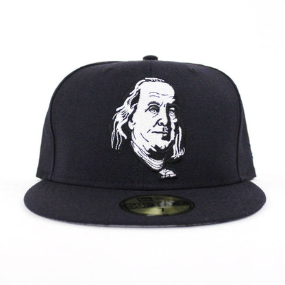 Benjamin Franklin New Era 59fifty Fitted Hat (Navy Gray Under Brim)