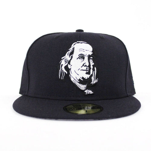 Benjamin Franklin New Era 59fifty Fitted Hat (Navy Gray Under Brim)