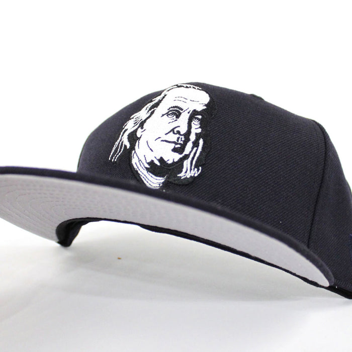 Benjamin Franklin New Era 59fifty Fitted Hat (Navy Gray Under Brim)