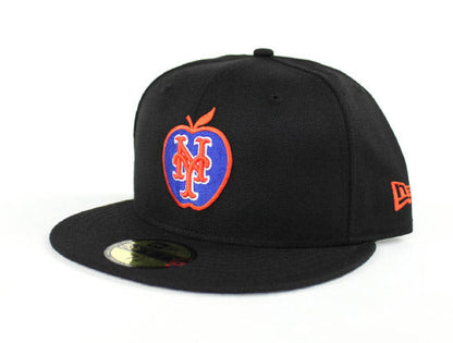 Big Apple New York Mets New Era 59Fifty Fitted Hats (Black Gray Under Brim)