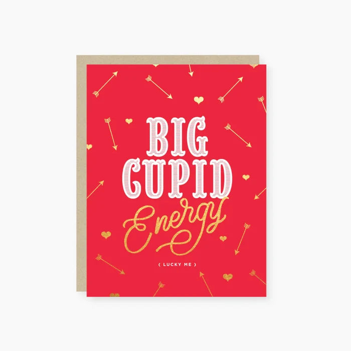 Big Cupid Energy Valentine's Day Greeting Card