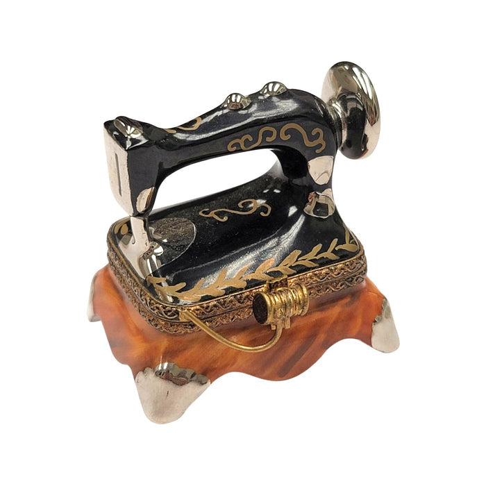 Elegant Limoges Sewing Machine Box Porcelain Limoges home mother women professional French Trinket Box