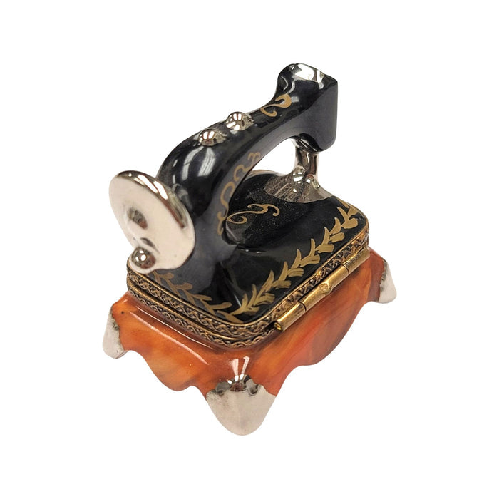 Elegant Limoges Sewing Machine Box Porcelain Limoges home mother women professional French Trinket Box