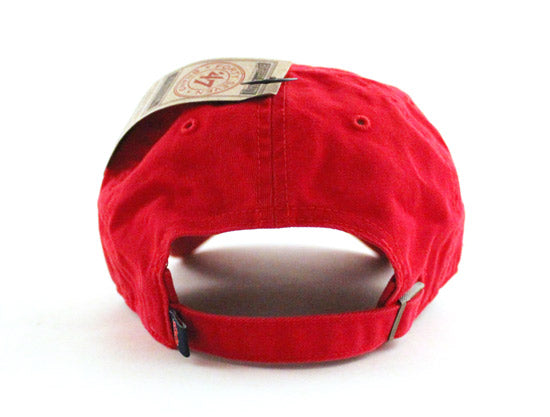 Boston Redsox 47 Brand Clean Up Dad Hats (Red)