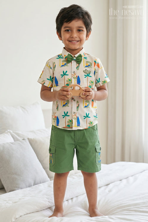 Boys Cotton Casual Set for Playtime and Summer Day Outings