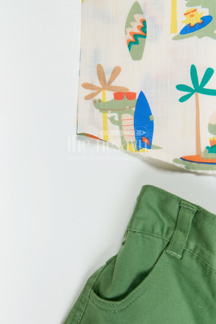 Boys Cotton Casual Set for Playtime and Summer Day Outings