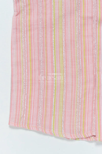 The Nesavu Boys Cotton Shirt Boys Cotton Shirt with Zari Stripes for Casual Festive Wear Nesavu Nesavu boys cotton shirt zari stripes ethnic school day casual festive wear