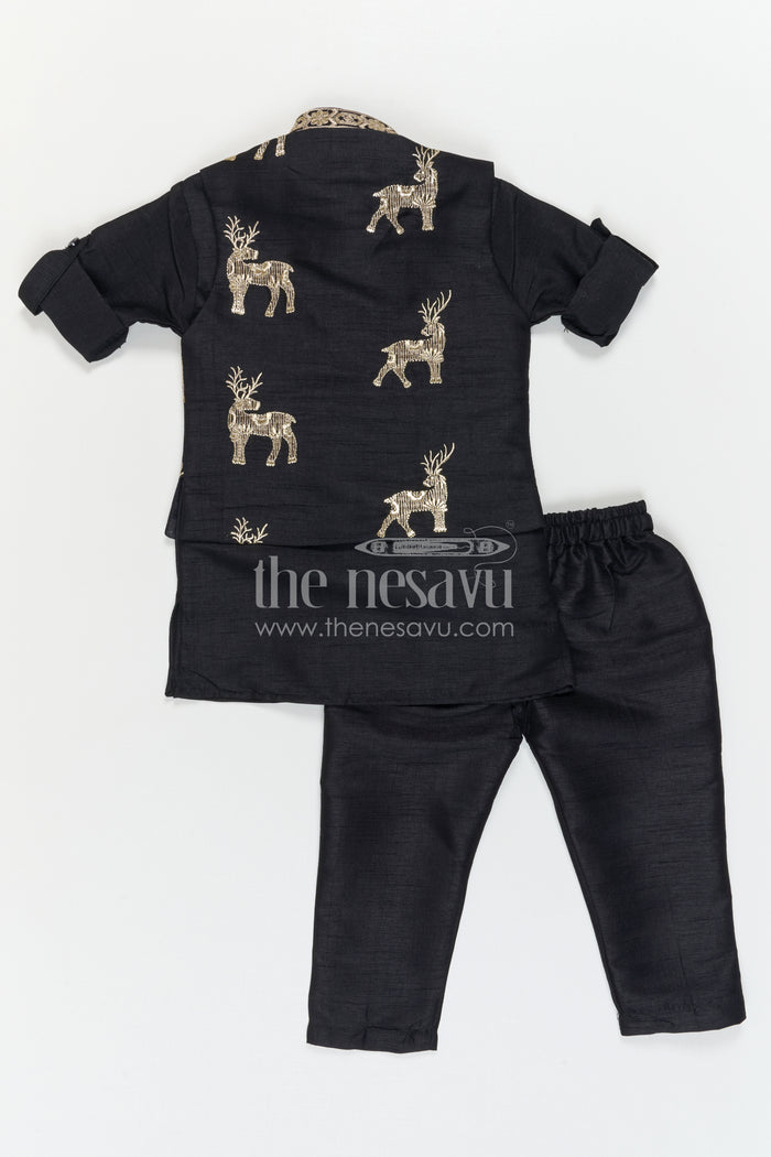 Boys Designer Jacket Set for Festive Occasions and Evening Events