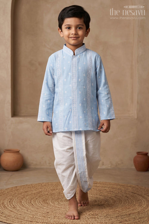 Boys Dhoti Set for Naming Ceremony and Traditional Rituals