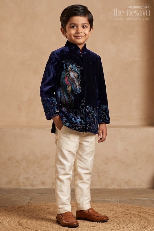 Boys Sherwani Set for Weddings and Grand Traditional Occasions