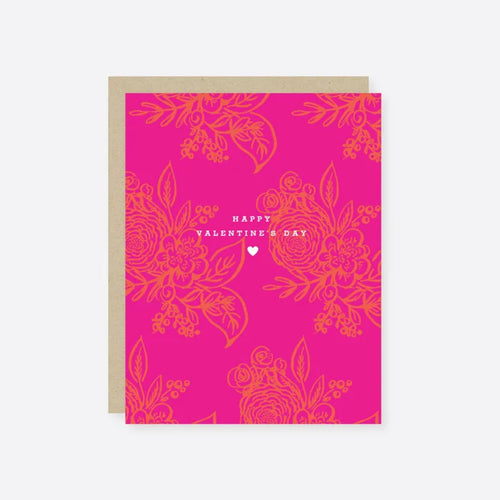 Bright Floral Valentine's Day Greeting Card