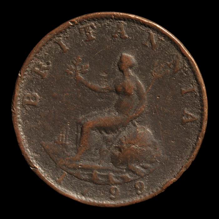 Britain, King George III, Halfpenny (3rd Issue) - 1799 - British Empire