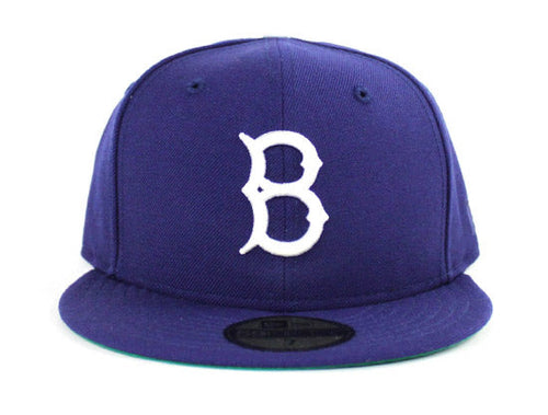 Brooklyn Dodgers New Era Fitted 59Fifty Hats (TEAM COLORS DARK ROYAL GREEN UNDER BRIM)