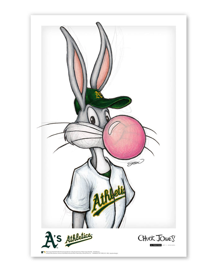 Bubblegum Bugs x MLB Athletics Limited Edition Art Print