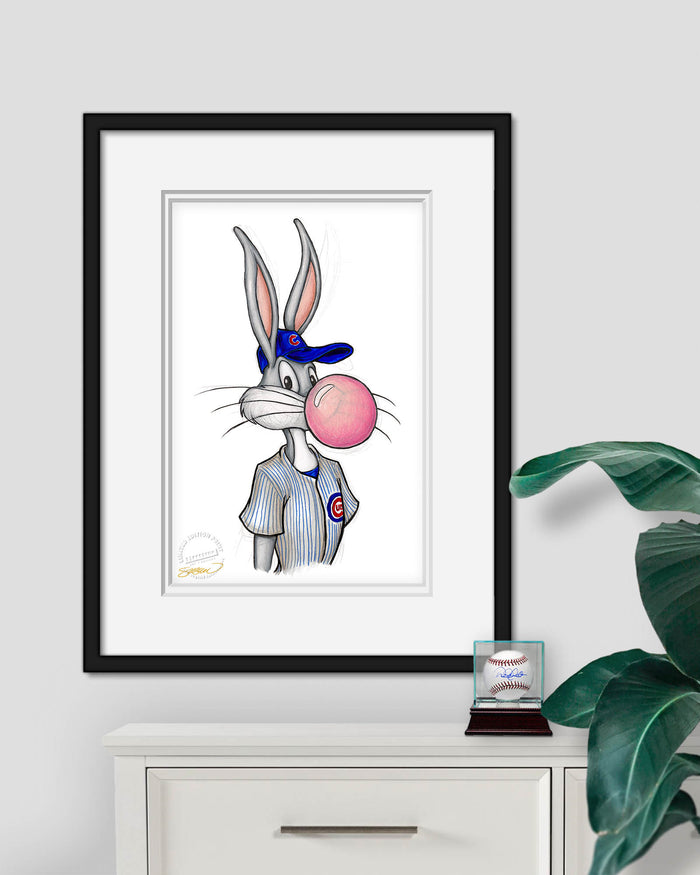 Bubblegum Bugs x MLB Cubs Limited Edition Art Print