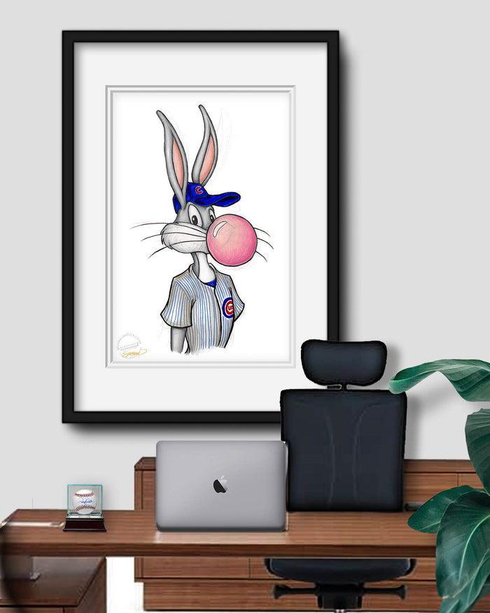 Bubblegum Bugs x MLB Cubs Limited Edition Art Print