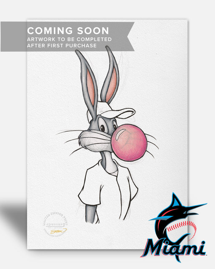 Bubblegum Bugs x MLB Marlins Limited Edition Art Print