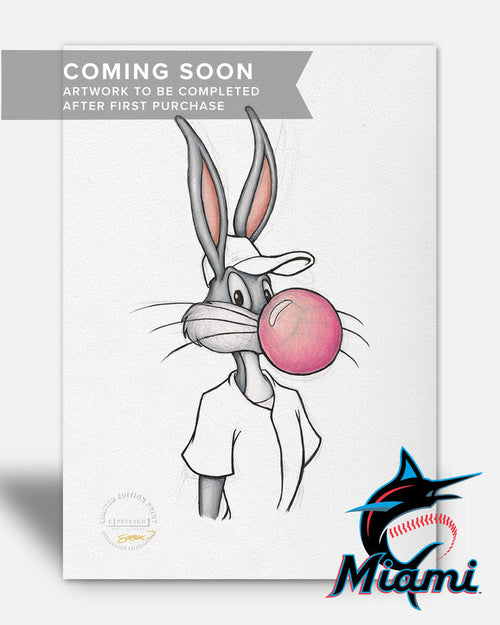 Bubblegum Bugs x MLB Marlins Limited Edition Art Print