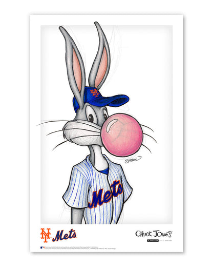Bubblegum Bugs x MLB Mets Limited Edition Art Print