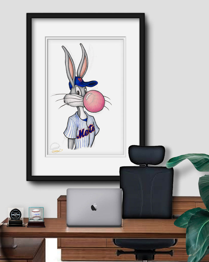 Bubblegum Bugs x MLB Mets Limited Edition Art Print