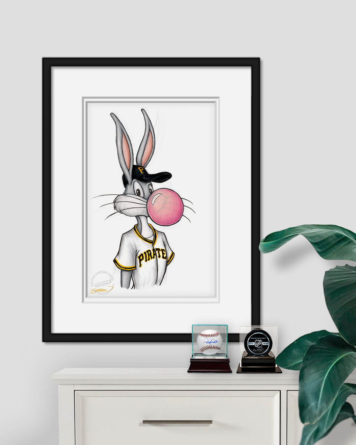 Bubblegum Bugs x MLB Pirates Limited Edition Art Print