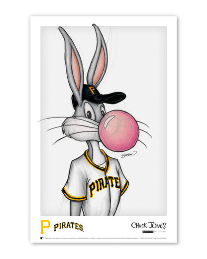 Bubblegum Bugs x MLB Pirates Limited Edition Art Print