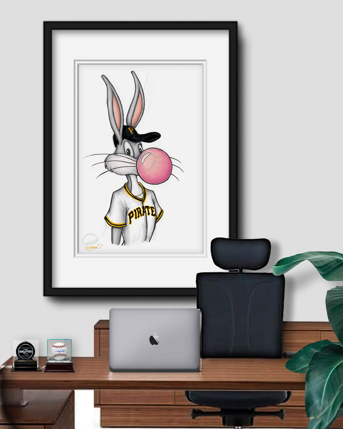 Bubblegum Bugs x MLB Pirates Limited Edition Art Print