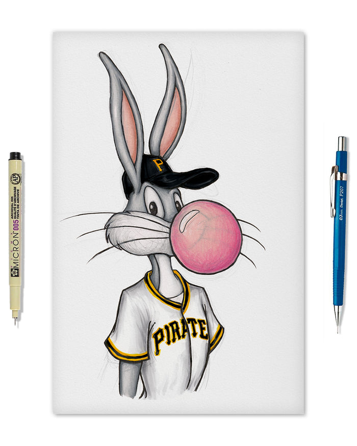 Bubblegum Bugs x MLB Pirates Limited Edition Art Print