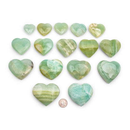 Calcite - Pistachio, Hearts