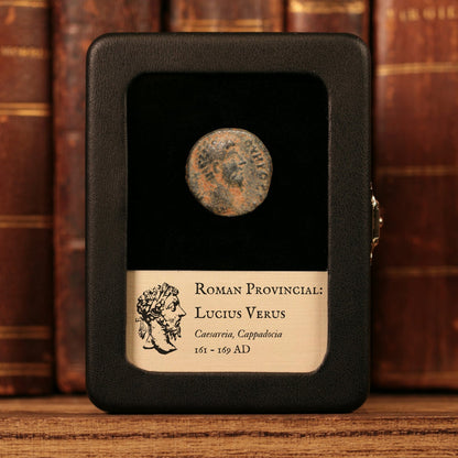 Cappadocia, Emperor Lucius Verus, AE Unit, Mount Argaeus Reverse - 161 to 169 CE - Roman Provinces