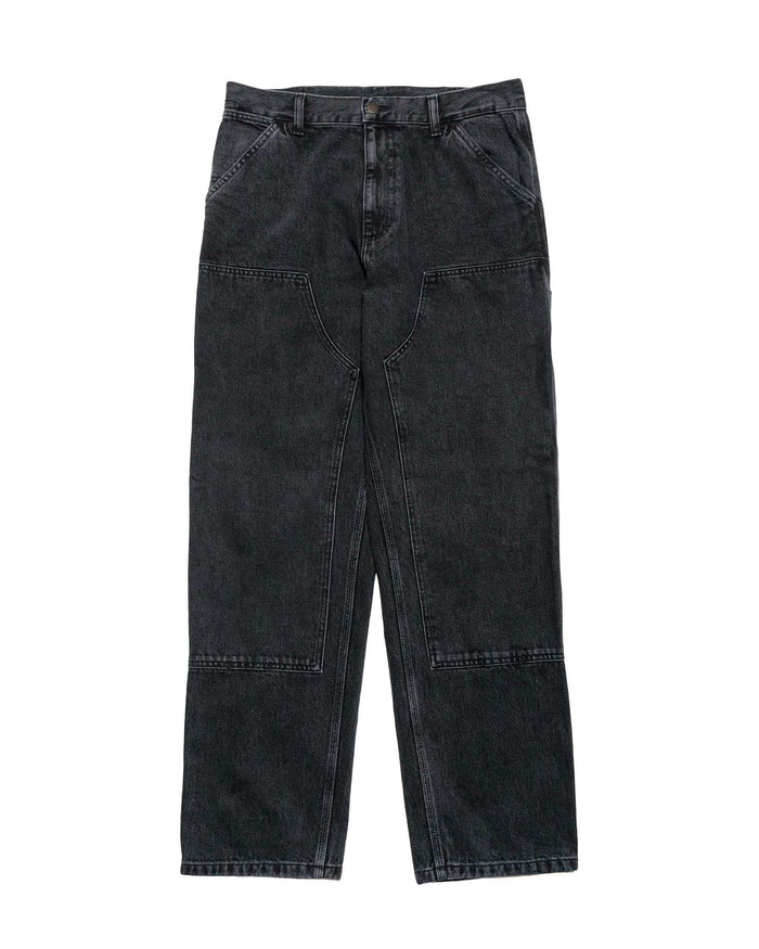 lost & found Carhartt Work In Progress Carhartt W.I.P. Double Knee Pant Denim Black Stone Washed