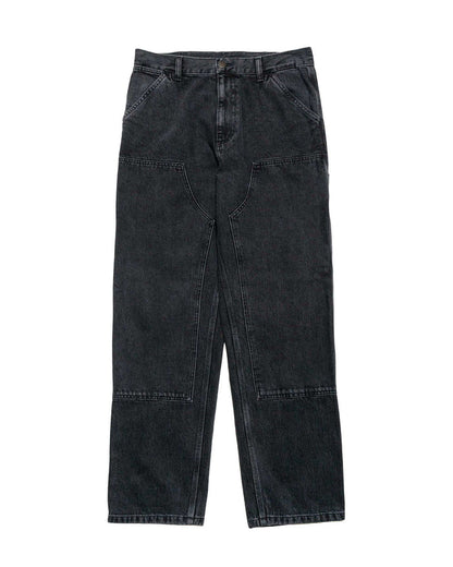 lost & found Carhartt Work In Progress Carhartt W.I.P. Double Knee Pant Denim Black Stone Washed