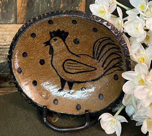 CC-2468 Pottery Chicken Plate